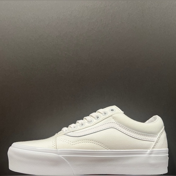 Vans, Old Skool Platform, VN0A3B3UWOO, True White - Picture 11 of 12